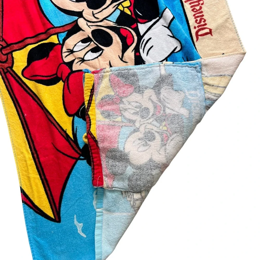 Disneyland Resort Mickey Minnie Goofy Donald Beach Towel Drawstring Backpack Bag